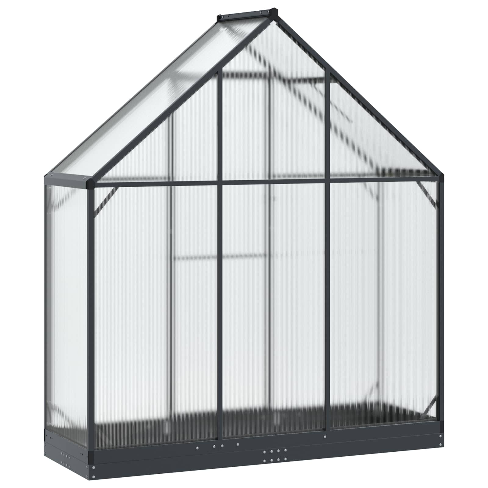 Θερμοκήπιο Κήπου με πόρτα Ανθρακί 183,5 x 63,5 x 207 εκ. - Pakobazaar