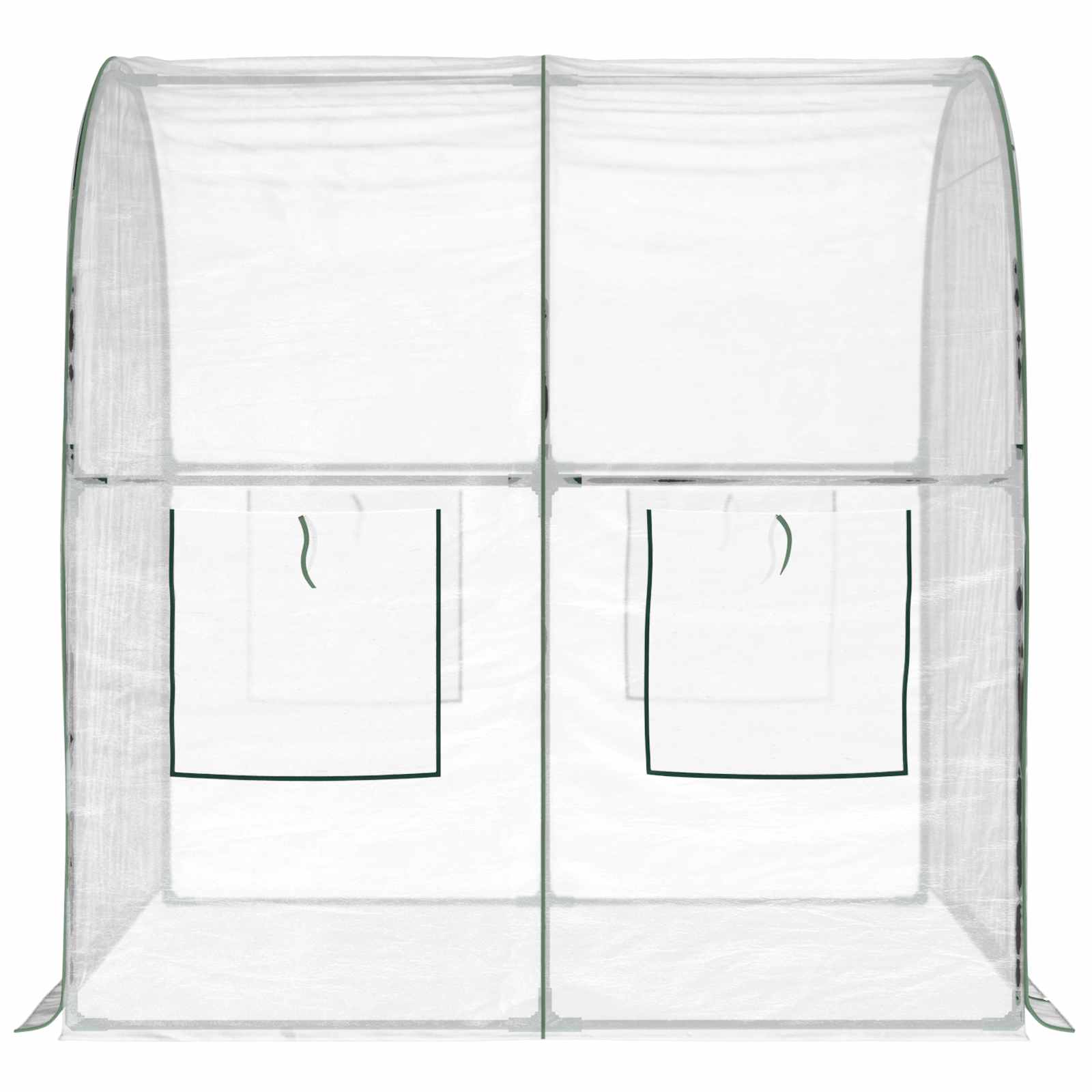 Θερμοκήπιο με σκελετό 160 x 200 x 192,5 εκ. PVC Διαφανές - Pakobazaar