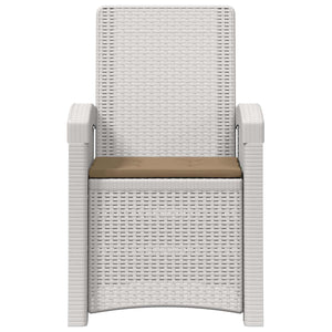 Ανακλινόμενη καρέκλα κήπου με όψη από ρατάν 2 pcs - Pakobazaar