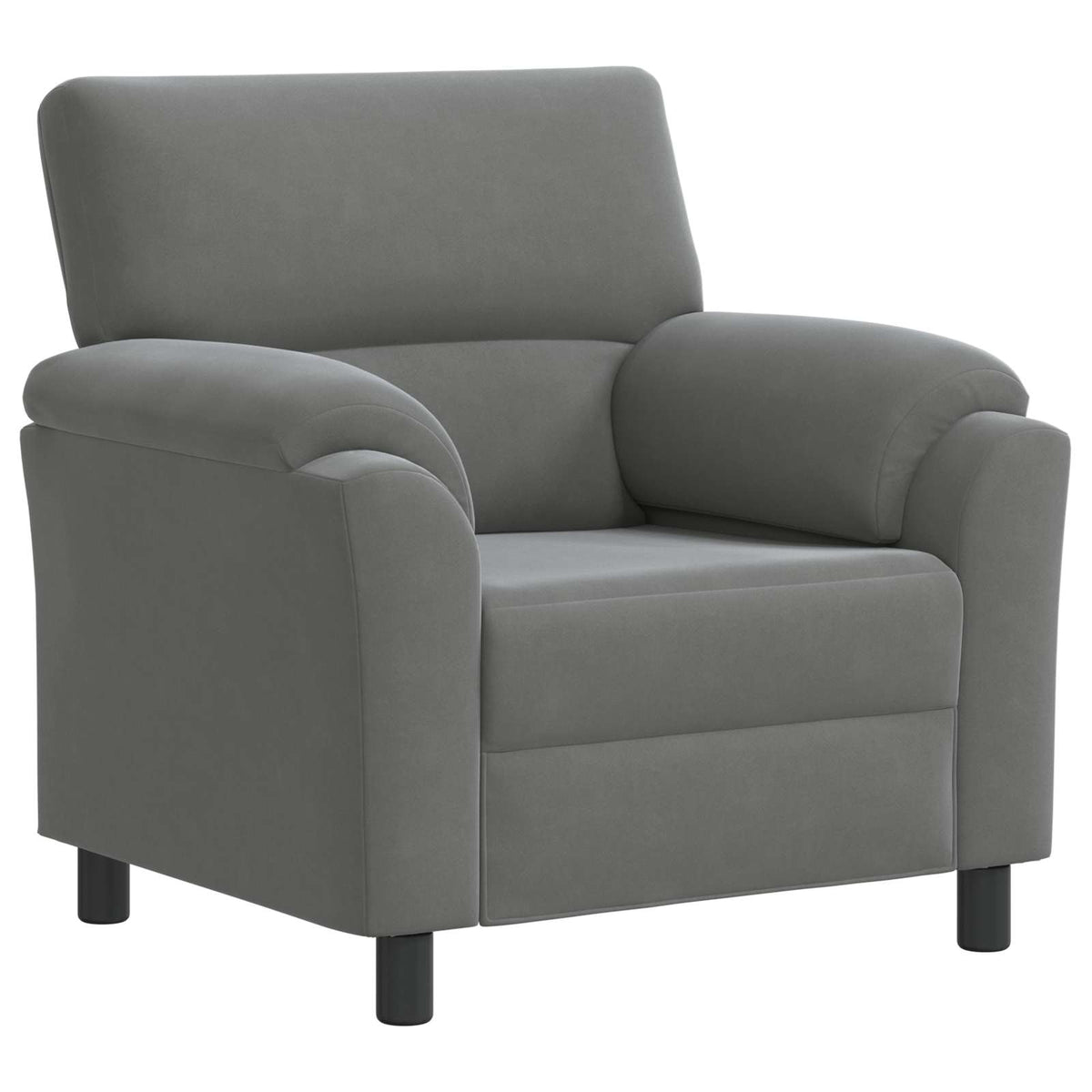 Σετ Καναπέ 2 pcs Σκούρο Γκρι Βελούδο