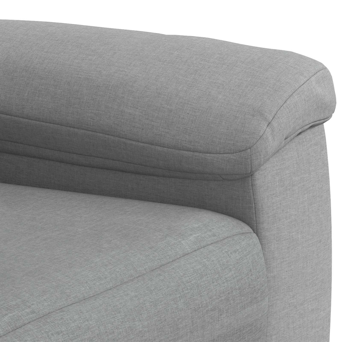 Σετ Καναπέ 2 pcs Ανοιχτό γκρι Ύφασμα