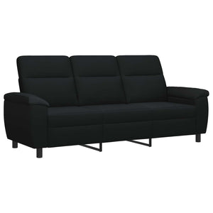 Σετ Καναπέ 3 pcs Μαύρο Ύφασμα