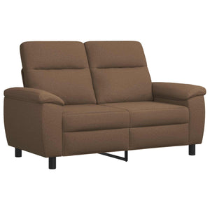 Σετ Καναπέ 3 pcs Καφέ Ύφασμα
