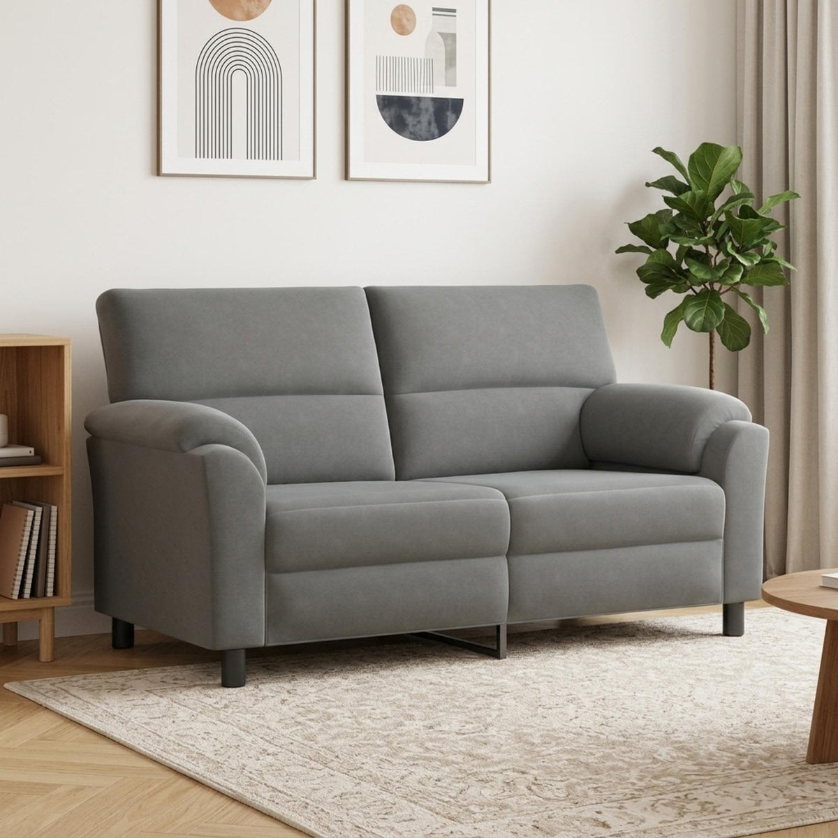 Καναπές Σκούρο Γκρι 174 x 85 x 93 εκ Βελούδο - Pakobazaar
