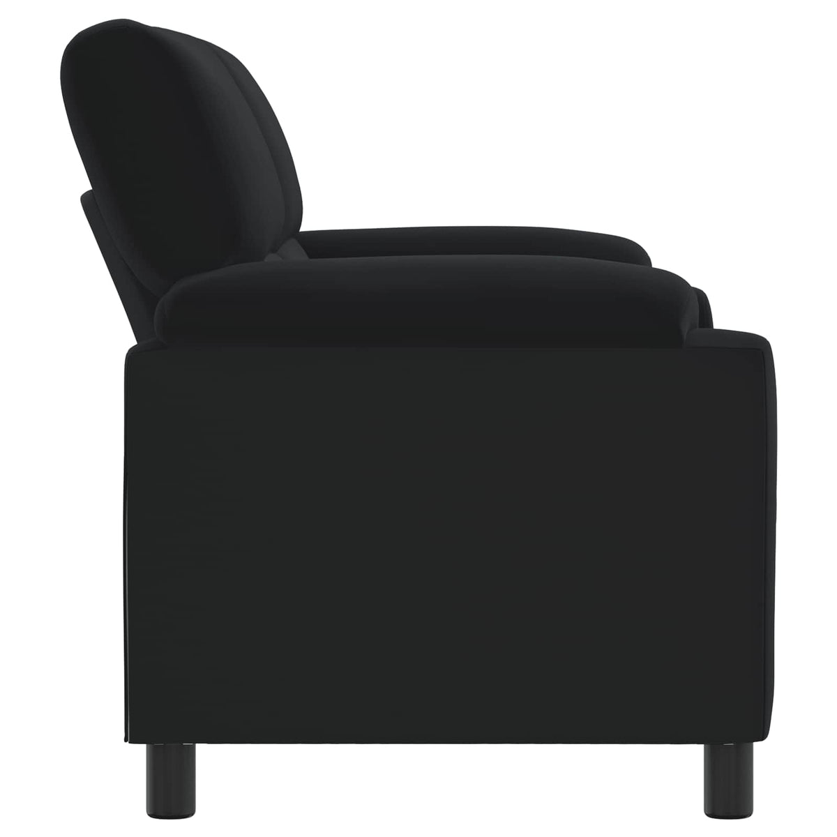 Καναπές Μαύρο 174 x 85 x 93 εκ Βελούδο - Pakobazaar