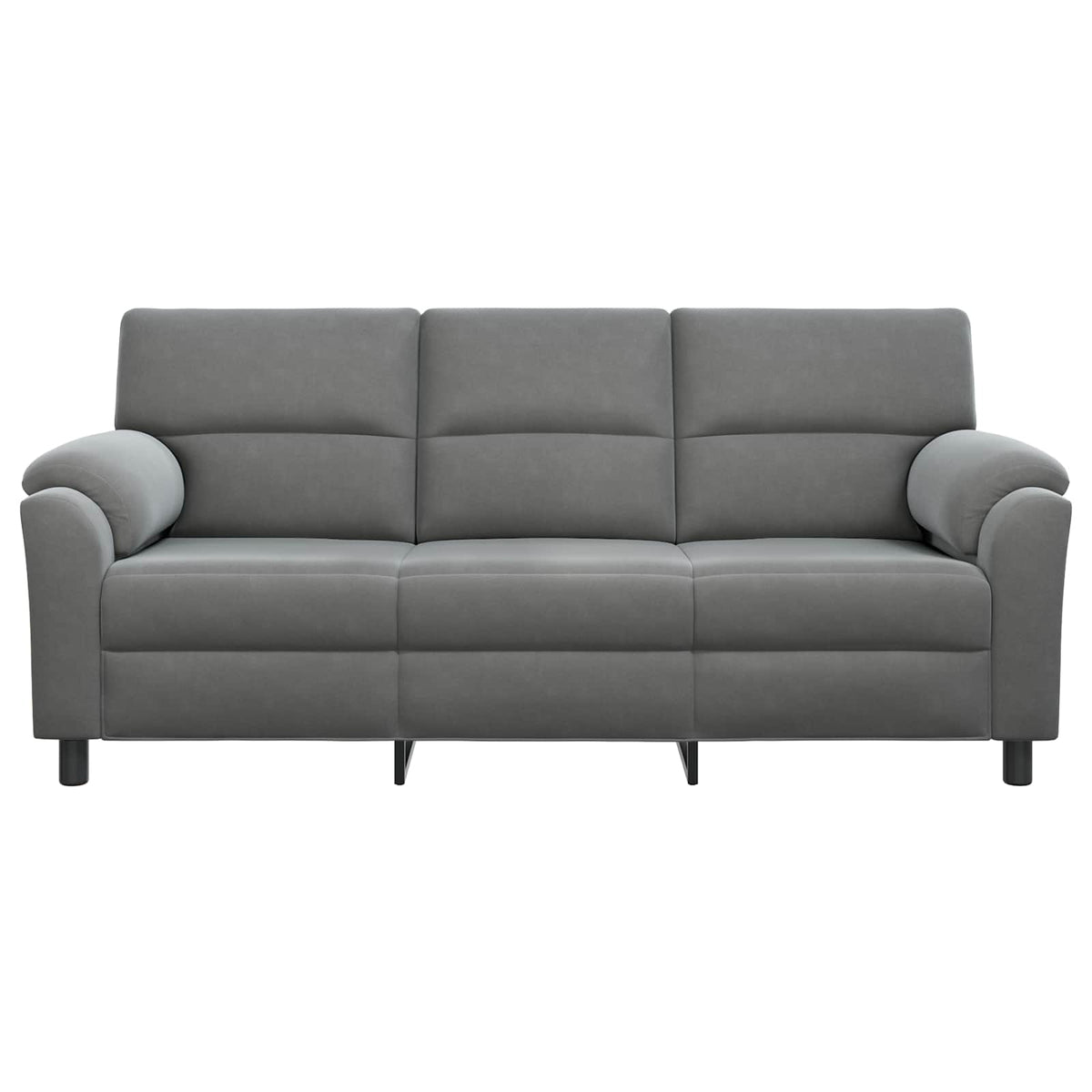 Καναπές Σκούρο Γκρι 214 x 85 x 93 εκ Βελούδο - Pakobazaar