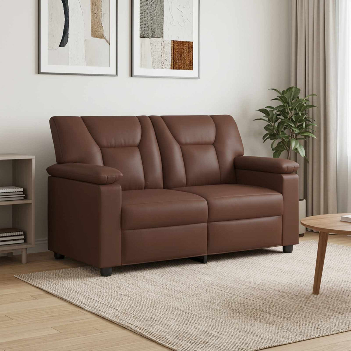 Καναπές Καφέ 151 x 85 x 93 εκ. Τεχνητό Δέρμα
