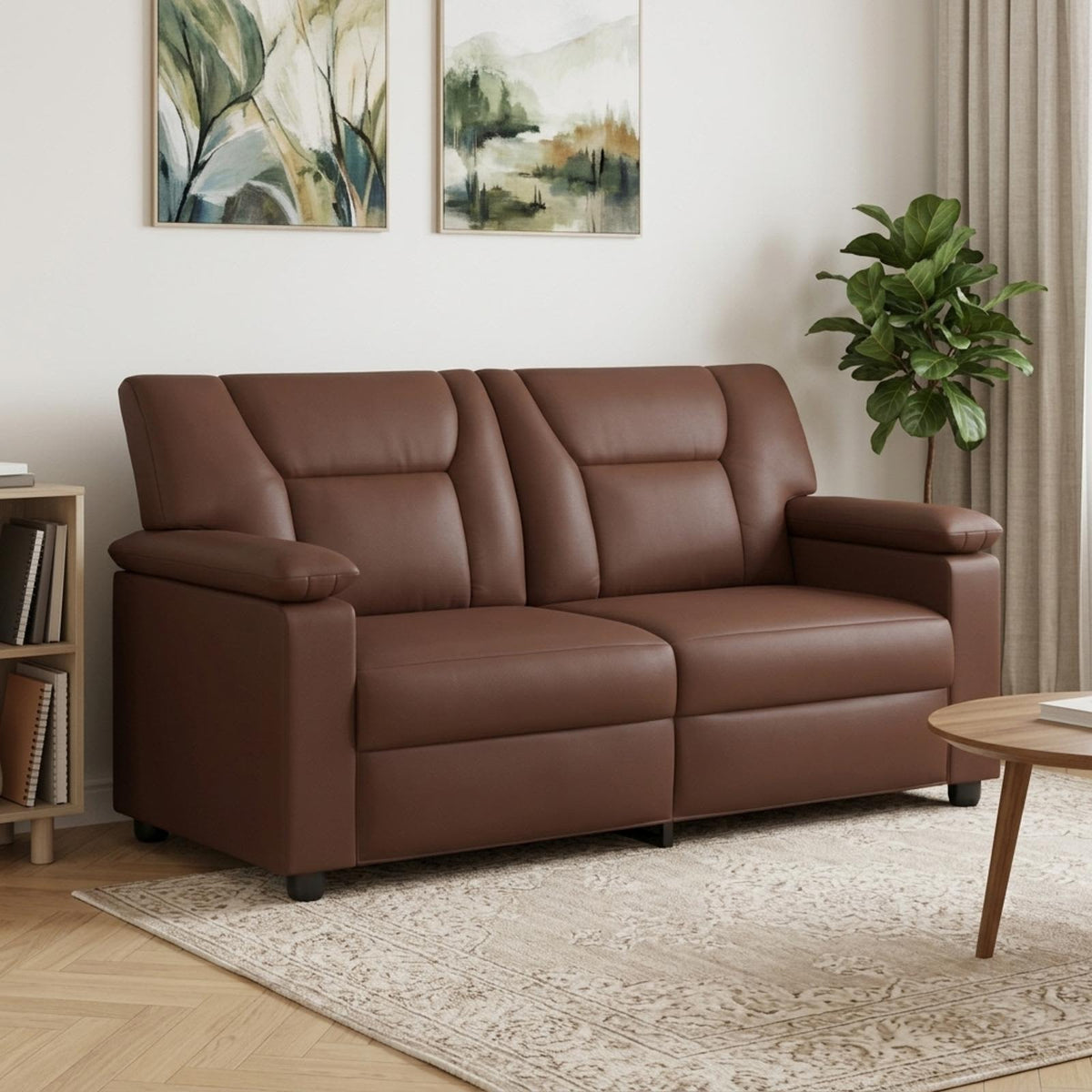 Καναπές Καφέ 171 x 85 x 93 εκ. Τεχνητό Δέρμα - Pakobazaar