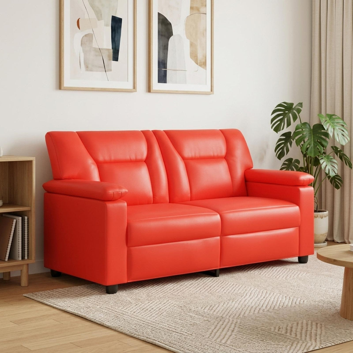 Καναπές Κόκκινο 171 x 85 x 93 εκ. Τεχνητό Δέρμα - Pakobazaar