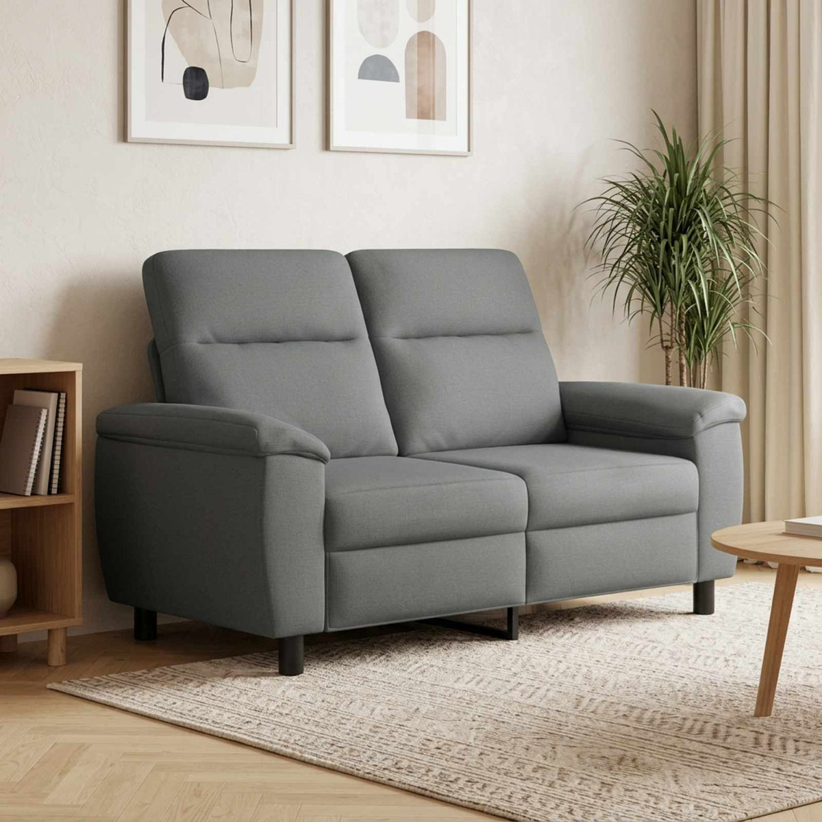 Καναπές Σκούρο Γκρι 158 x 90 x 95 εκ Ύφασμα