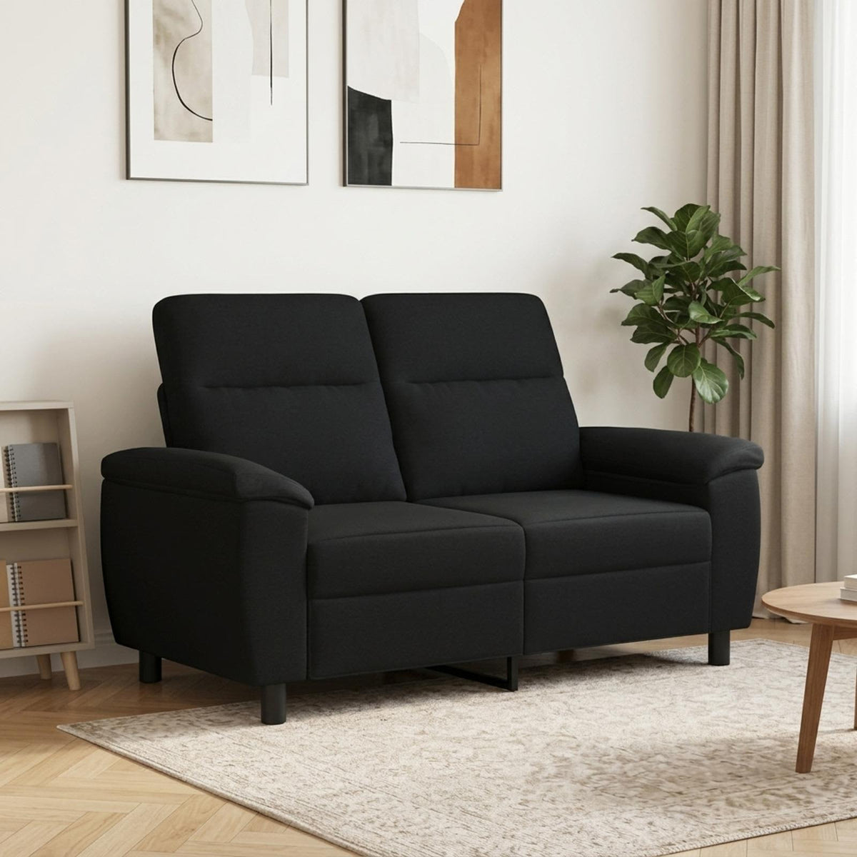 Καναπές Μαύρο 158 x 90 x 95 εκ Ύφασμα