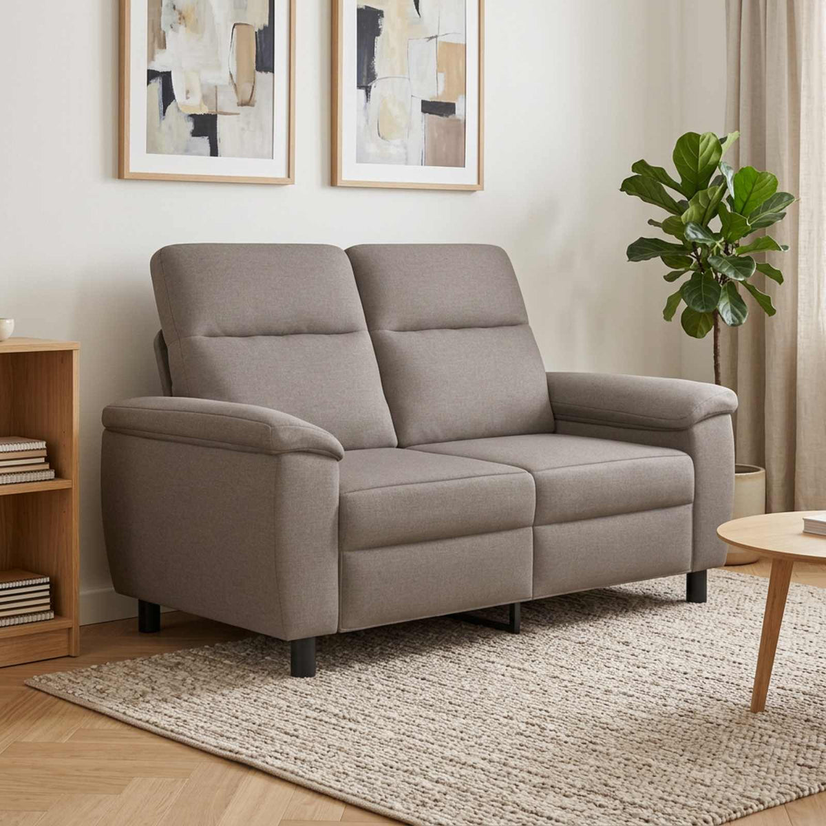 Καναπές Taupe 158 x 90 x 95 εκ Ύφασμα
