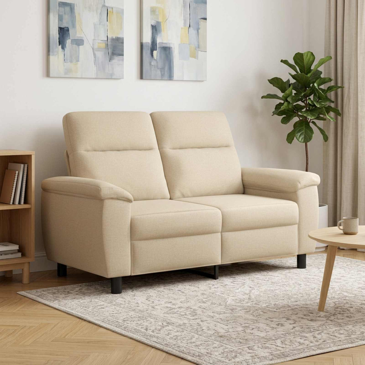 Καναπές Κρεμ 158 x 90 x 95 εκ Ύφασμα