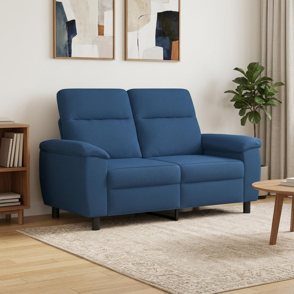 Καναπές Μπλε 158 x 90 x 95 εκ Ύφασμα