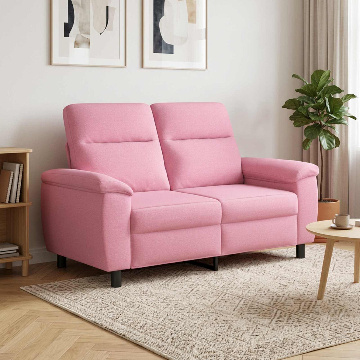 Καναπές Ροζ 158 x 90 x 95 εκ Ύφασμα - Pakobazaar