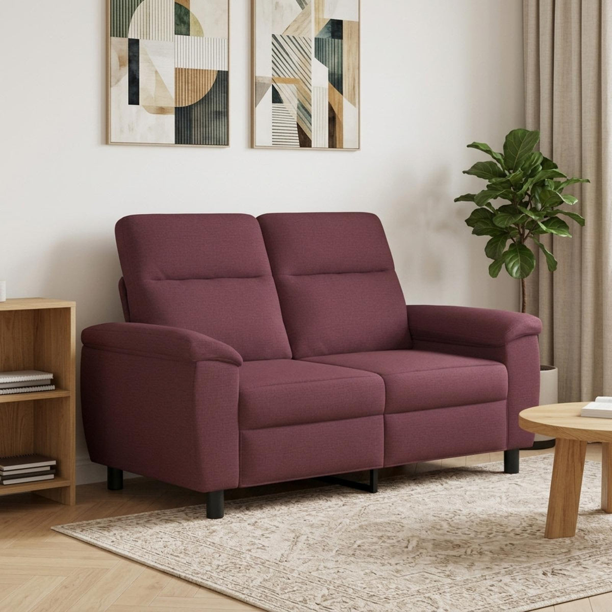 Καναπές Μοβ 158 x 90 x 95 εκ Ύφασμα
