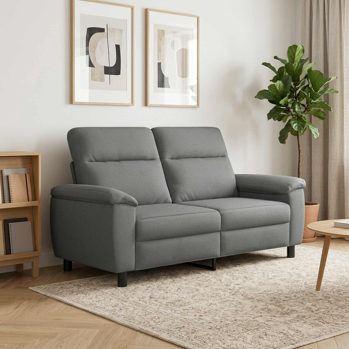Καναπές Σκούρο Γκρι 178 x 90 x 95 εκ Ύφασμα - Pakobazaar