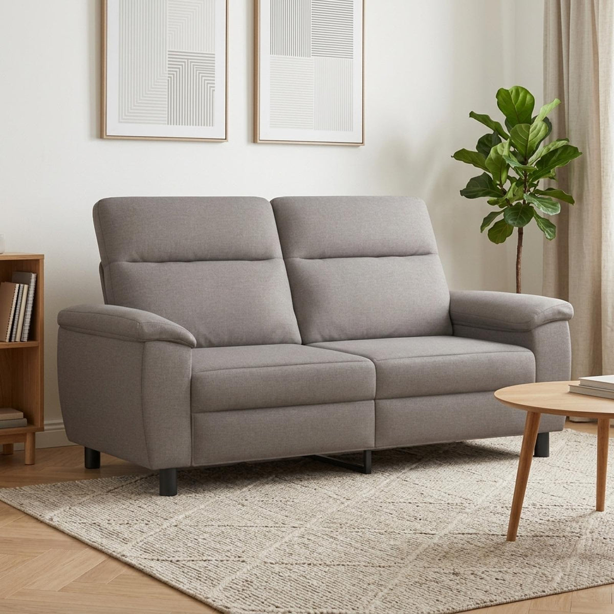 Καναπές Taupe 178 x 90 x 95 εκ Ύφασμα