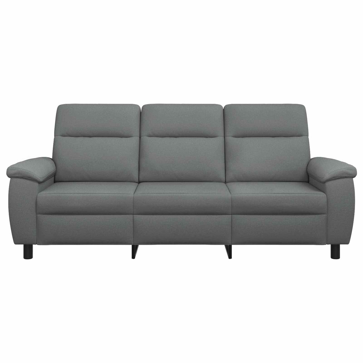 Καναπές Σκούρο Γκρι 214 x 90 x 95 εκ. Ύφασμα