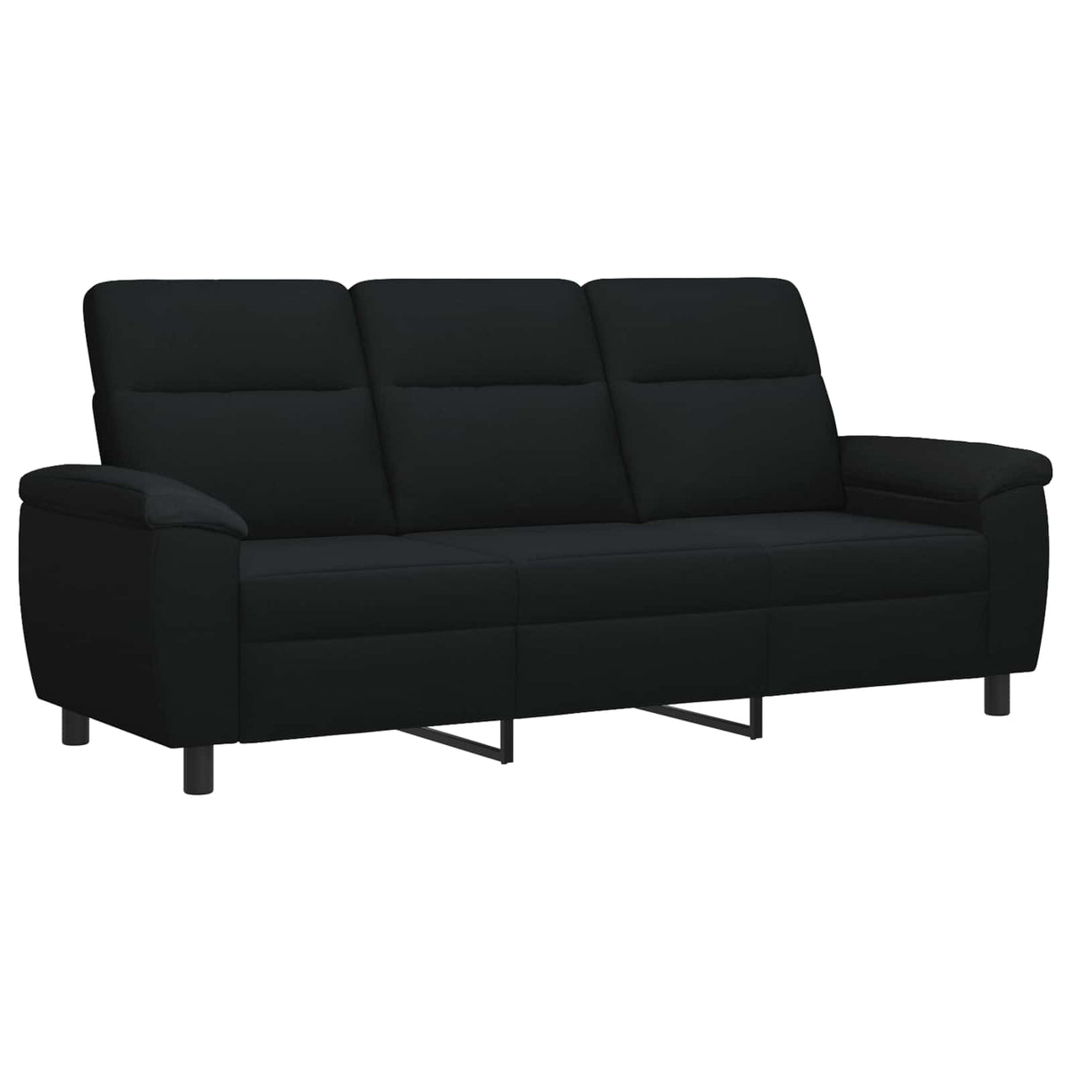Καναπές Μαύρο 214 x 90 x 95 εκ. Ύφασμα