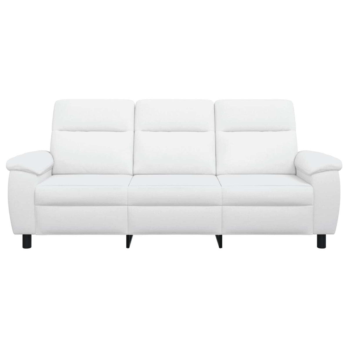 Καναπές Λευκό 214 x 90 x 95 εκ. Ύφασμα