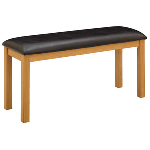 Σετ τραπεζαρίας 4 τμχ. Μαύρο Στερεό Ξύλο Δρυός