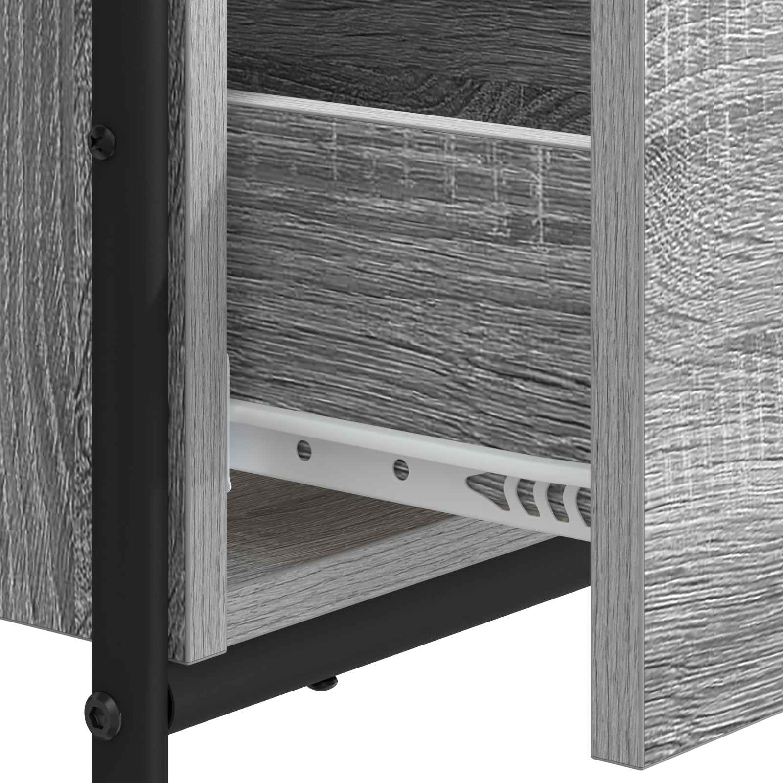 Γραφείο με αποθηκευτικό χώρο Γκρι Sonoma 120 x 50 x 75 cm