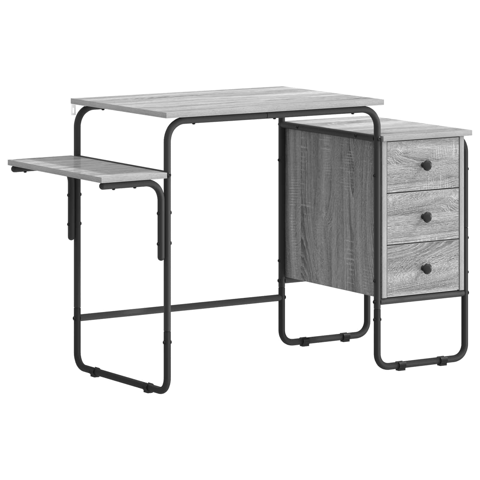 Γραφείο με αποθηκευτικό χώρο Γκρι Sonoma 120 x 50 x 75 cm