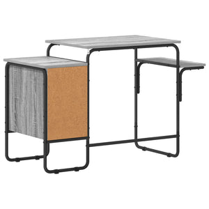 Γραφείο με αποθηκευτικό χώρο Γκρι Sonoma 120 x 50 x 75 cm