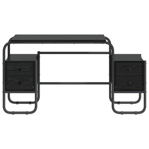 Γραφείο με αποθηκευτικό χώρο Μαύρη Δρυς 145 x 50 x 75 cm - Pakobazaar