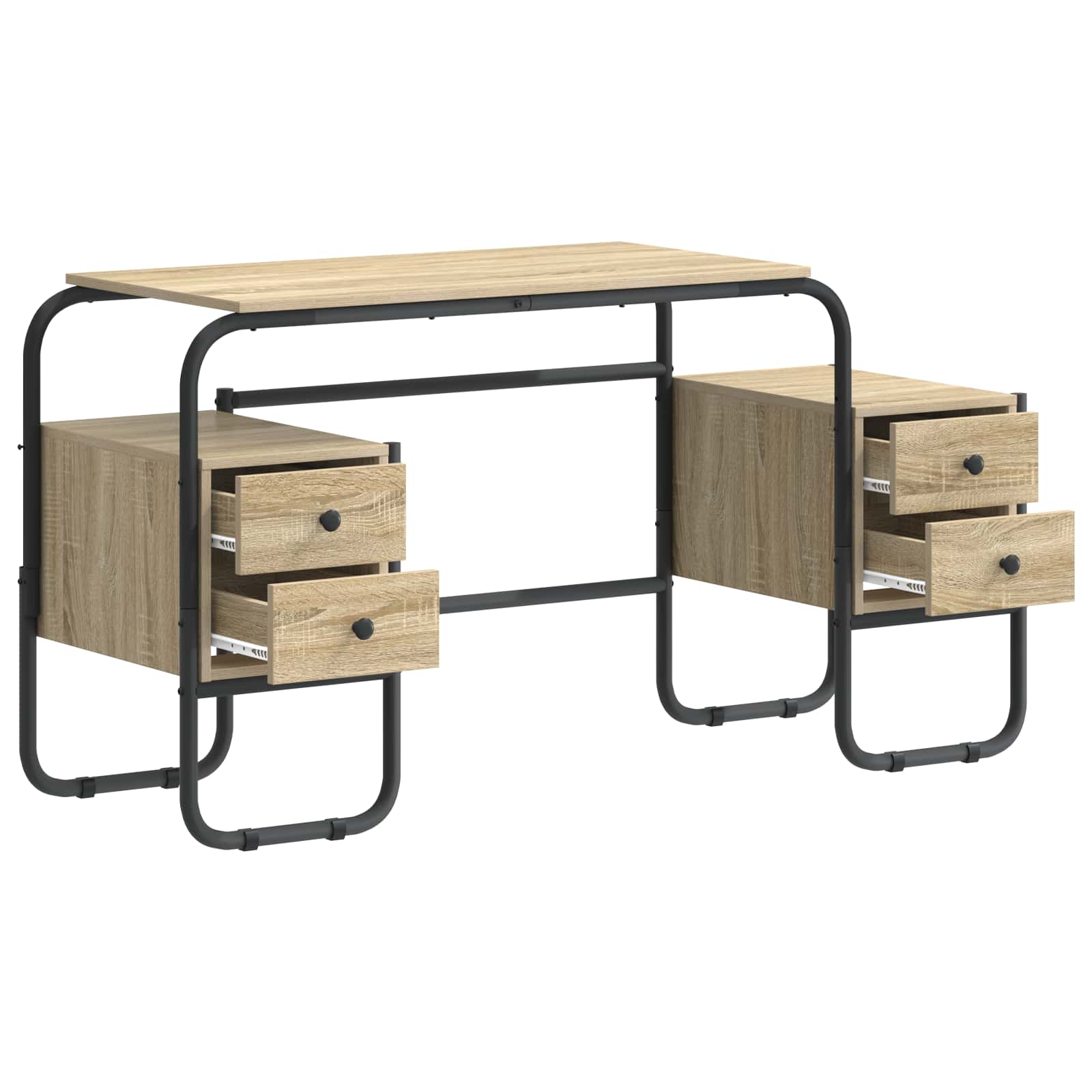 Γραφείο με αποθηκευτικό χώρο Sonoma Δρυς 145 x 50 x 75 cm - Pakobazaar