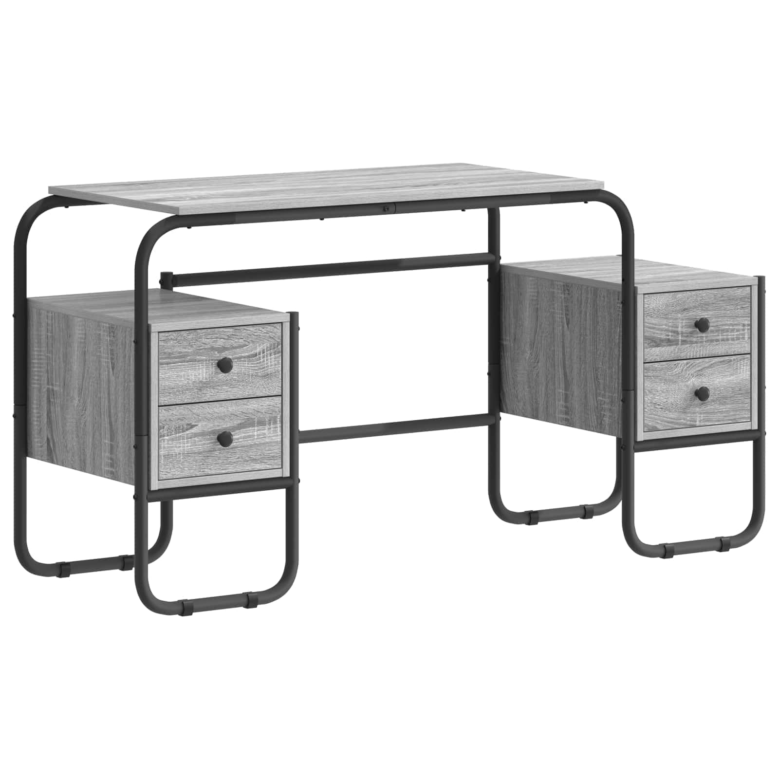 Γραφείο με αποθηκευτικό χώρο Γκρι Sonoma 145 x 50 x 75 cm - Pakobazaar