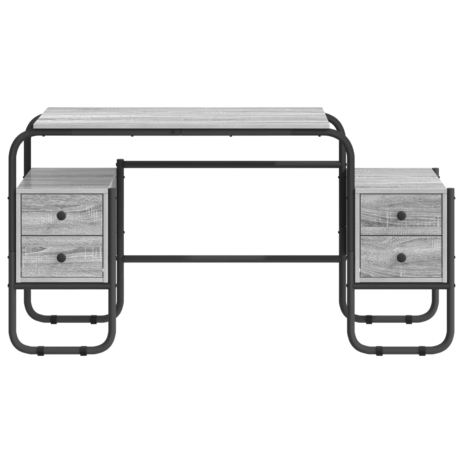 Γραφείο με αποθηκευτικό χώρο Γκρι Sonoma 145 x 50 x 75 cm - Pakobazaar