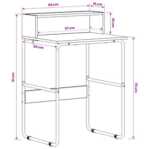 Γραφείο με αποθηκευτικό χώρο Artisan Δρυς 60 x 50 x 91 cm - Pakobazaar