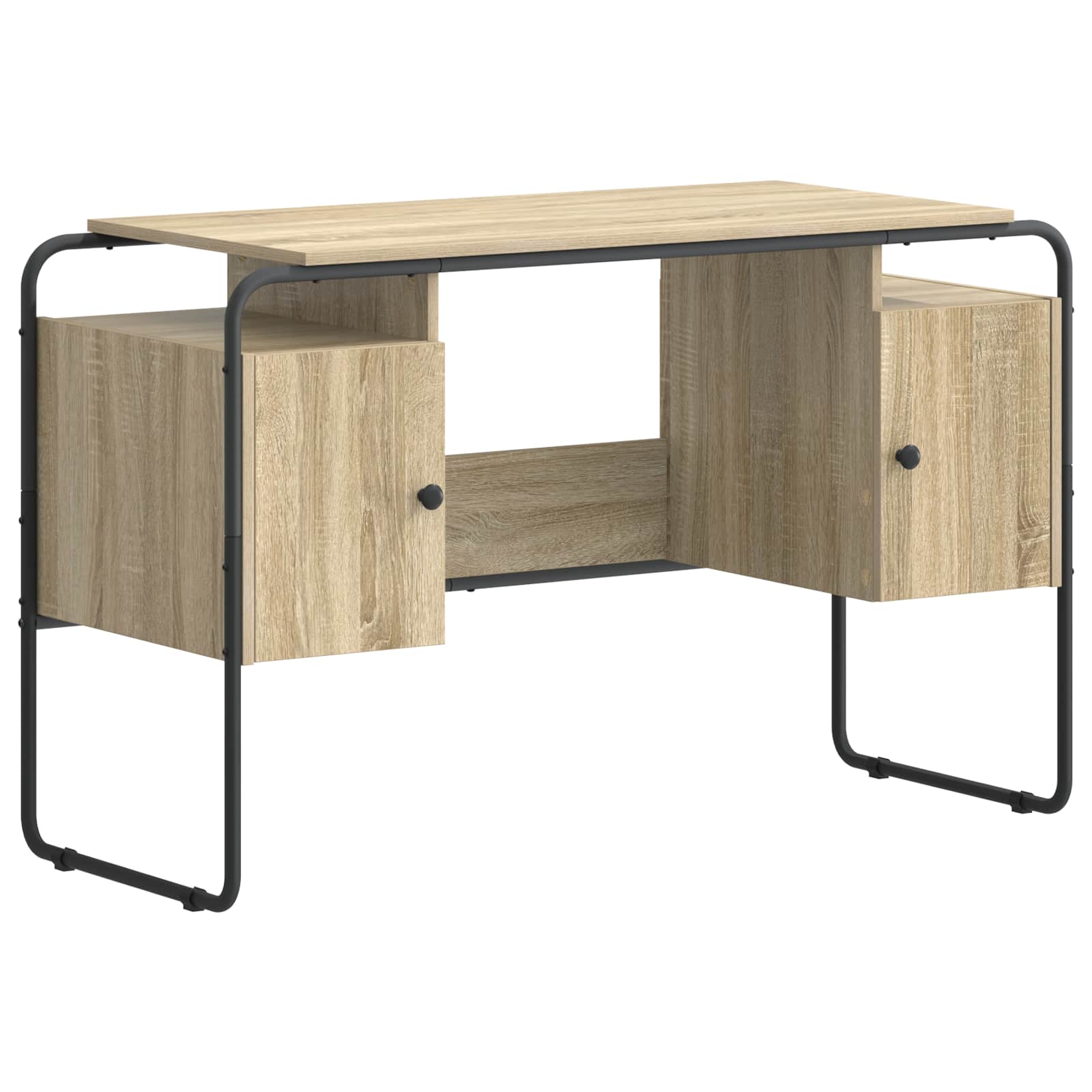 Γραφείο με αποθηκευτικό χώρο Sonoma Δρυς 120 x 50,5 x 75,5 εκ. - Pakobazaar
