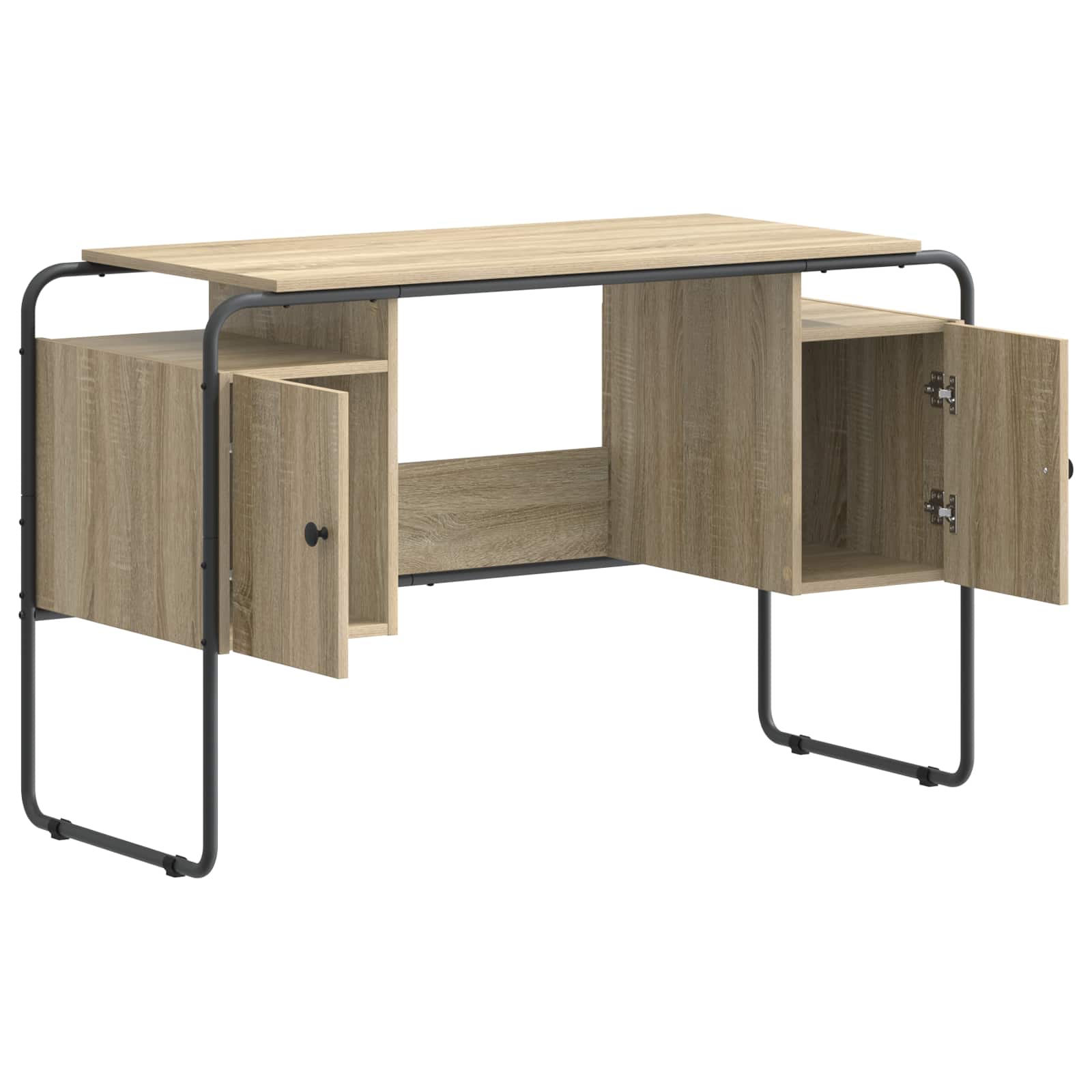 Γραφείο με αποθηκευτικό χώρο Sonoma Δρυς 120 x 50,5 x 75,5 εκ. - Pakobazaar