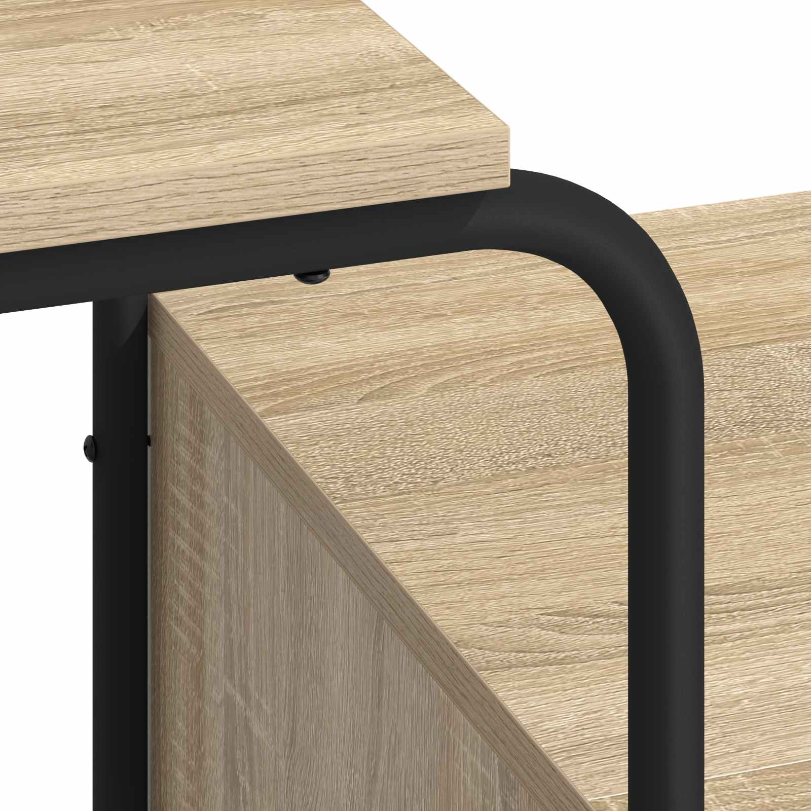 Γραφείο με αποθηκευτικό χώρο Sonoma Δρυς 131.5 x 50 x 75.5 εκ. - Pakobazaar