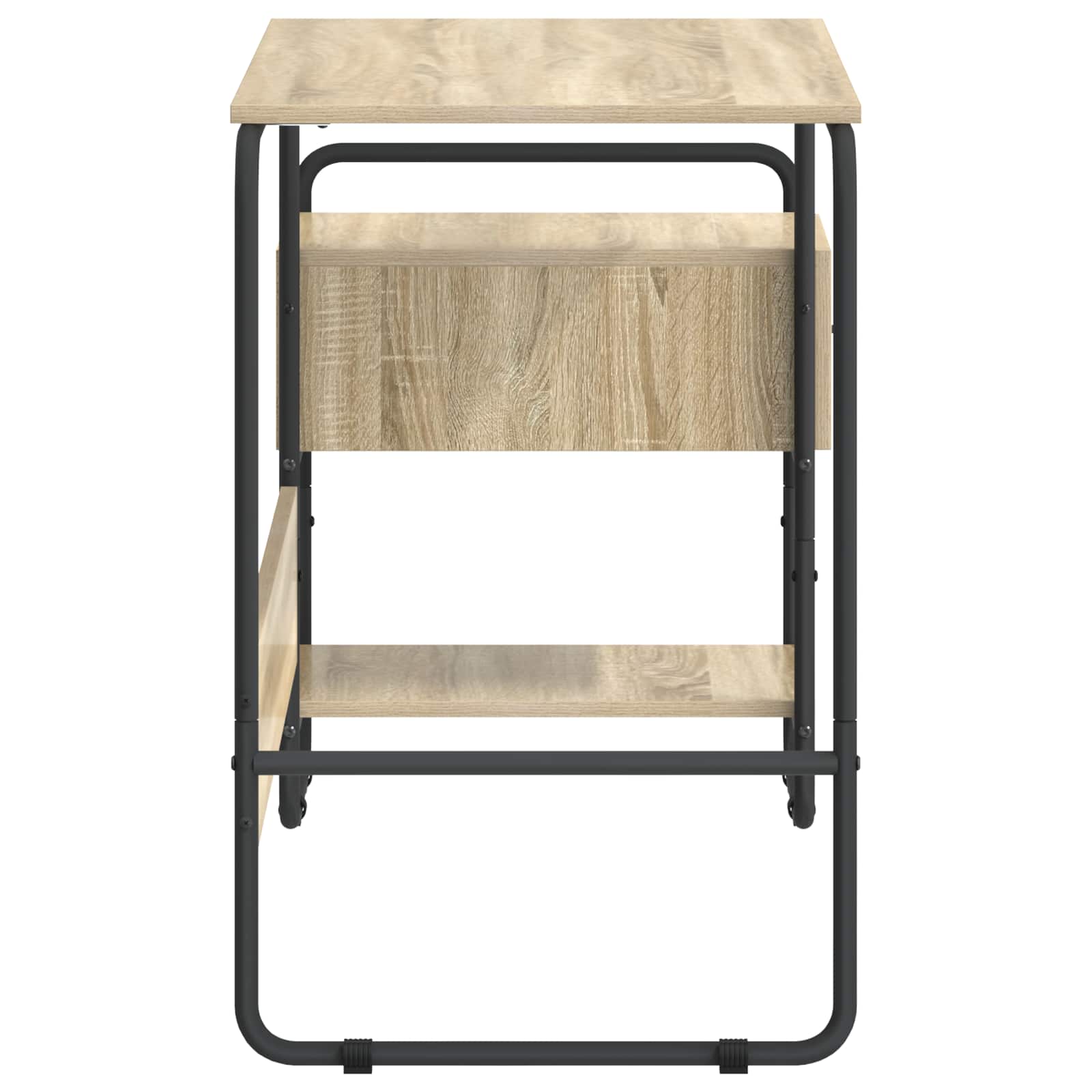 Γραφείο με αποθηκευτικό χώρο Sonoma Δρυς 131.5 x 50 x 75.5 εκ. - Pakobazaar