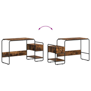 Γραφείο με αποθηκευτικό χώρο Καπνισμένο Ξύλο Δρυός