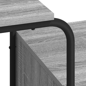 Γραφείο με αποθηκευτικό χώρο Γκρι Sonoma 131.5 x 50 x 75.5 εκ. - Pakobazaar