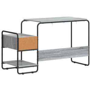 Γραφείο με αποθηκευτικό χώρο Γκρι Sonoma 131.5 x 50 x 75.5 εκ. - Pakobazaar