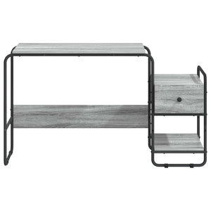 Γραφείο με αποθηκευτικό χώρο Γκρι Sonoma 131.5 x 50 x 75.5 εκ. - Pakobazaar
