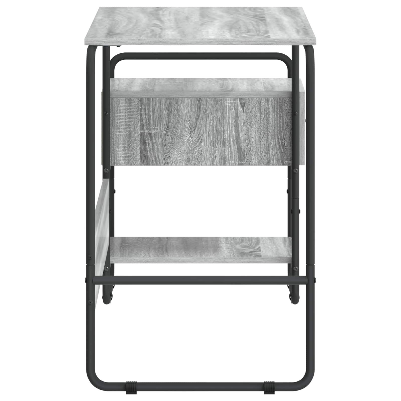 Γραφείο με αποθηκευτικό χώρο Γκρι Sonoma 131.5 x 50 x 75.5 εκ. - Pakobazaar