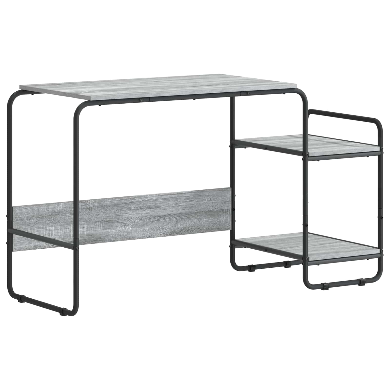 Γραφείο με αποθηκευτικό χώρο Γκρι Sonoma 131.5 x 50 x 75.5 cm - Pakobazaar
