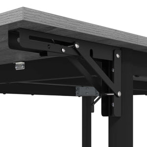 Επεκτάσιμο τραπέζι φαγητού 120 x 81,5 x 75 εκ. Γκρι Sonoma