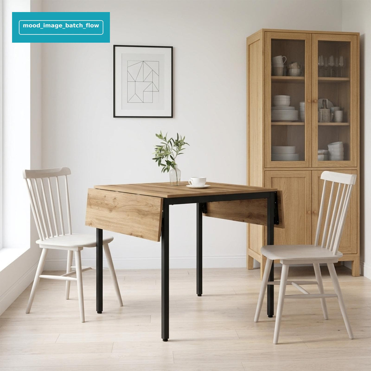 Επεκτάσιμο τραπέζι φαγητού 120 x 81,5 x 75 εκ. Artisan Δρυς