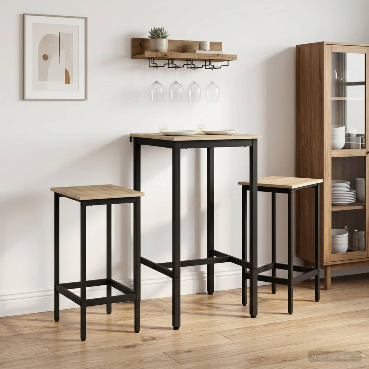 Μπαρ σκαμπό 2 τμχ. Sonoma Δρυς 40 x 32 x 64 εκ - Pakobazaar
