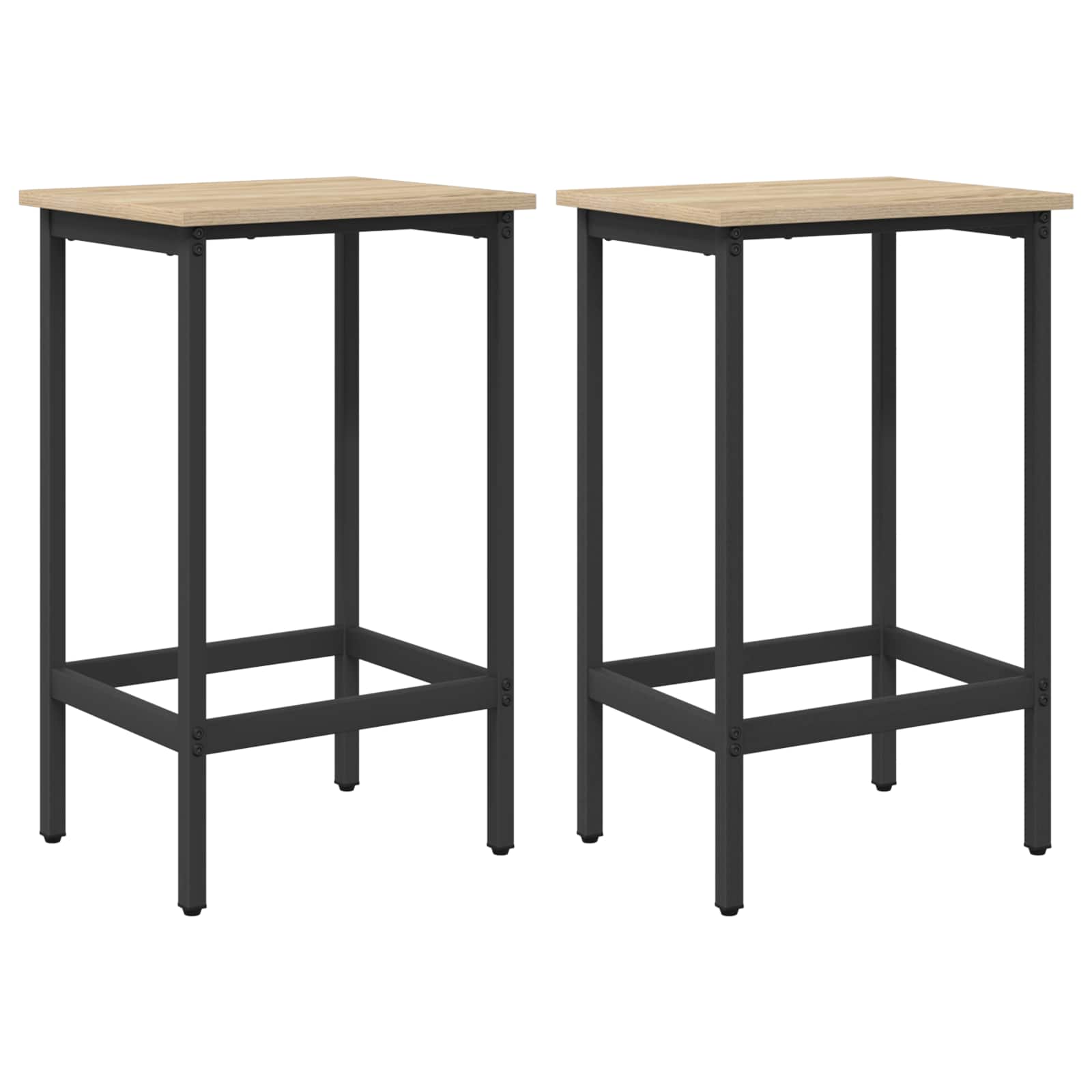 Μπαρ σκαμπό 2 τμχ. Sonoma Δρυς 40 x 32 x 64 εκ - Pakobazaar