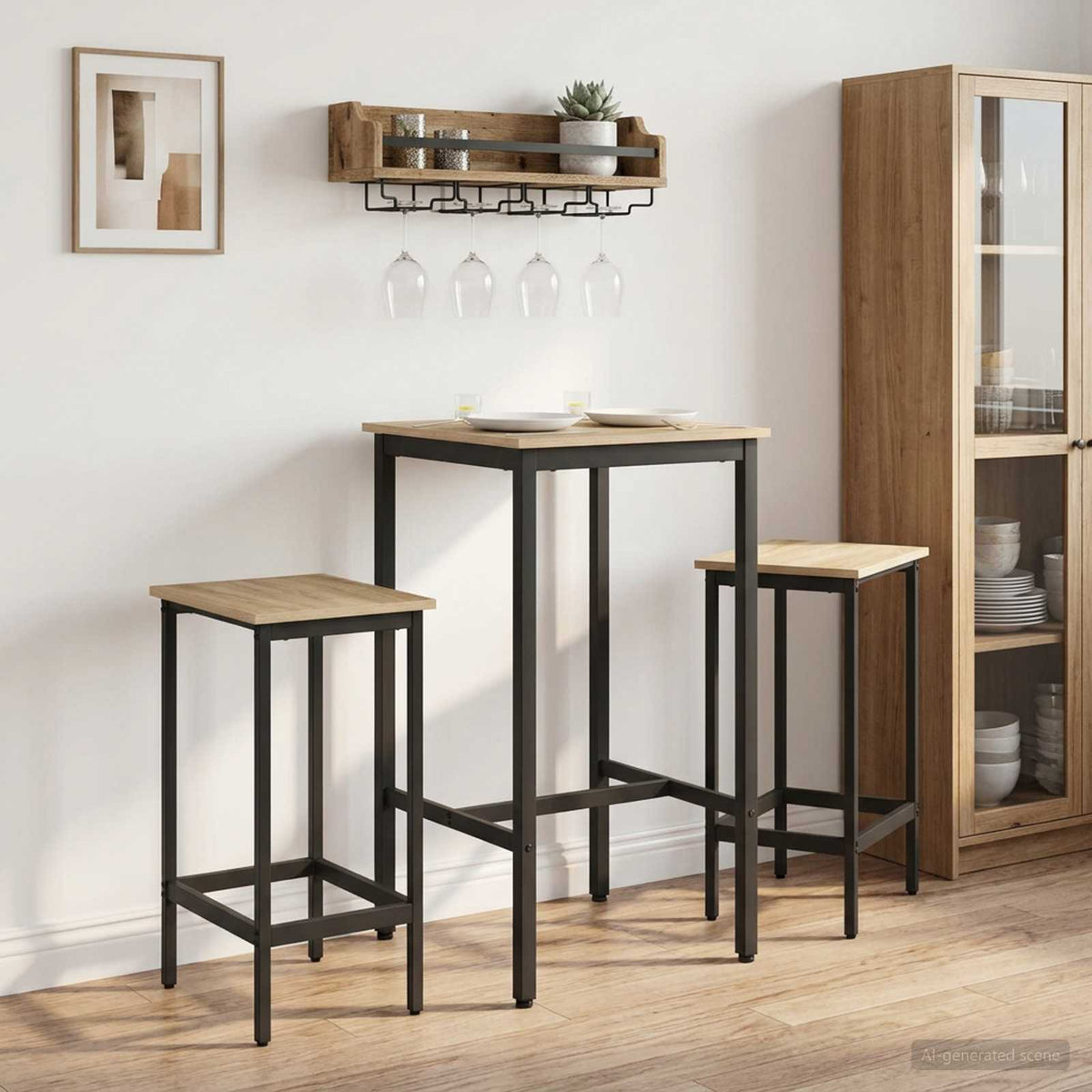 Τραπέζι μπαρ 52 x 52 x 110 εκ Επεξεργασμένο Ξύλο Sonoma Δρυς - Pakobazaar