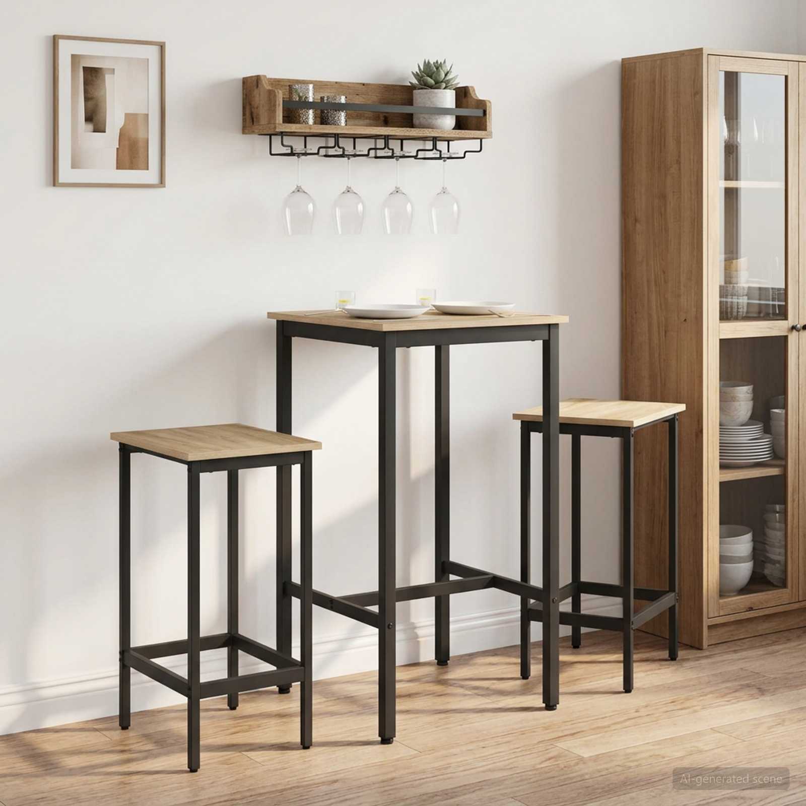 Τραπέζι μπαρ 52 x 52 x 110 εκ Επεξεργασμένο Ξύλο Sonoma Δρυς - Pakobazaar